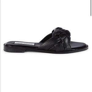 Black Steve Madden Braided Sandals